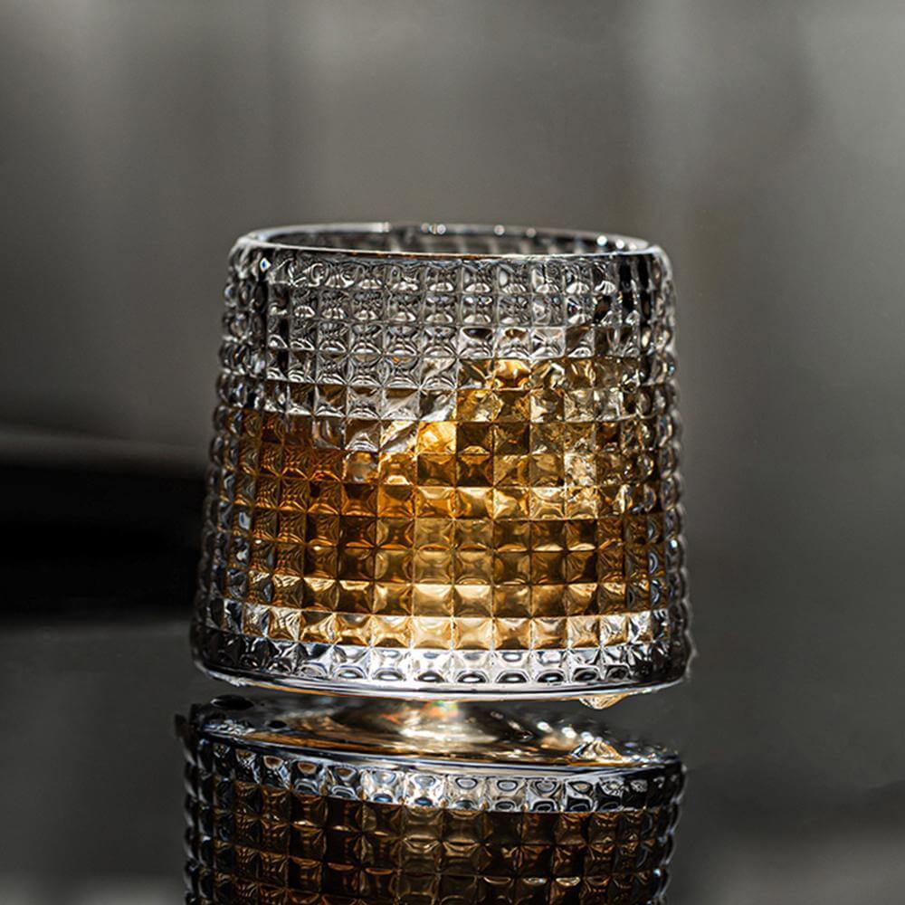 the spinning tumbler - whiskira - tumbler - whiskey glass- whisky glass - gift - spinning glass